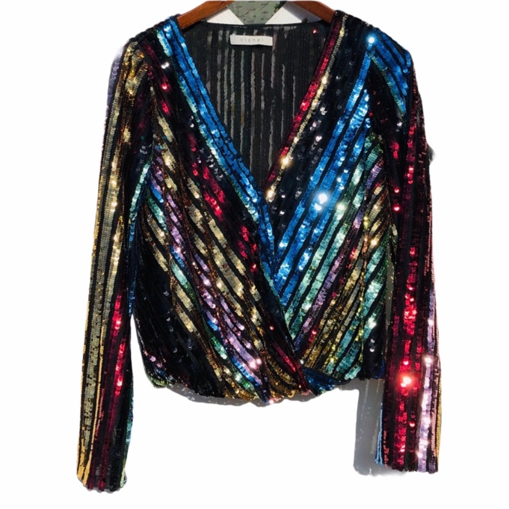 ATTICO**ALICE & OLIVIA***Sequined Gorgeous Top